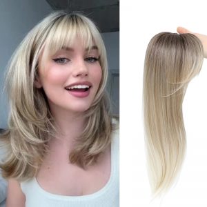 Synthetic Hair Extension with Inner Buckle Clip - Wig Hairpiece for Realistic Look