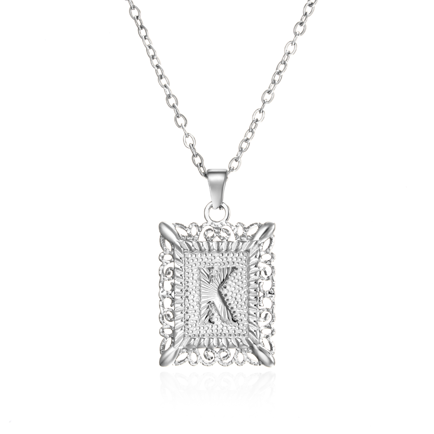 Stylish Gold Color Stainless Steel Initial Letter Necklace for Women & Men - 26 Alphabet Clavicle Chain Choker Jewelry Gifts for Birthdays & Parties - Image 35