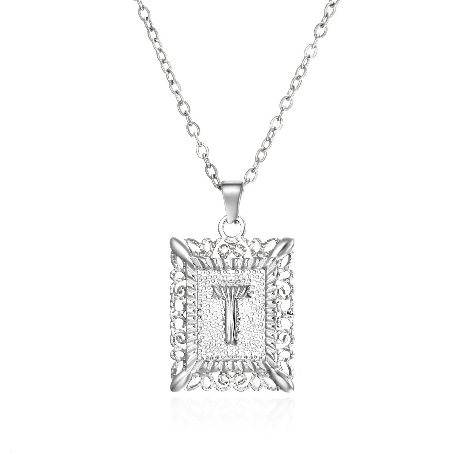 Stylish Gold Color Stainless Steel Initial Letter Necklace for Women & Men - 26 Alphabet Clavicle Chain Choker Jewelry Gifts for Birthdays & Parties - Image 45