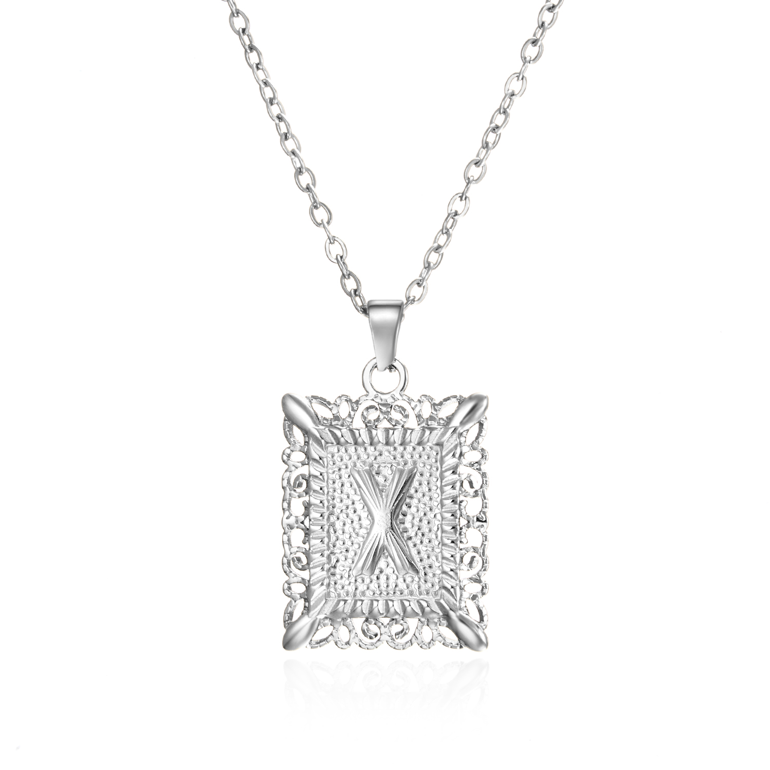 Stylish Gold Color Stainless Steel Initial Letter Necklace for Women & Men - 26 Alphabet Clavicle Chain Choker Jewelry Gifts for Birthdays & Parties - Image 50