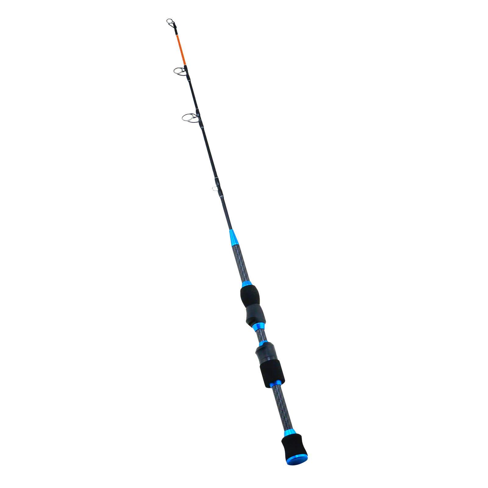 Two-Section Plug-in Winter Carbon Fishing Rod - Compact Lure for Portable Boat Fishing