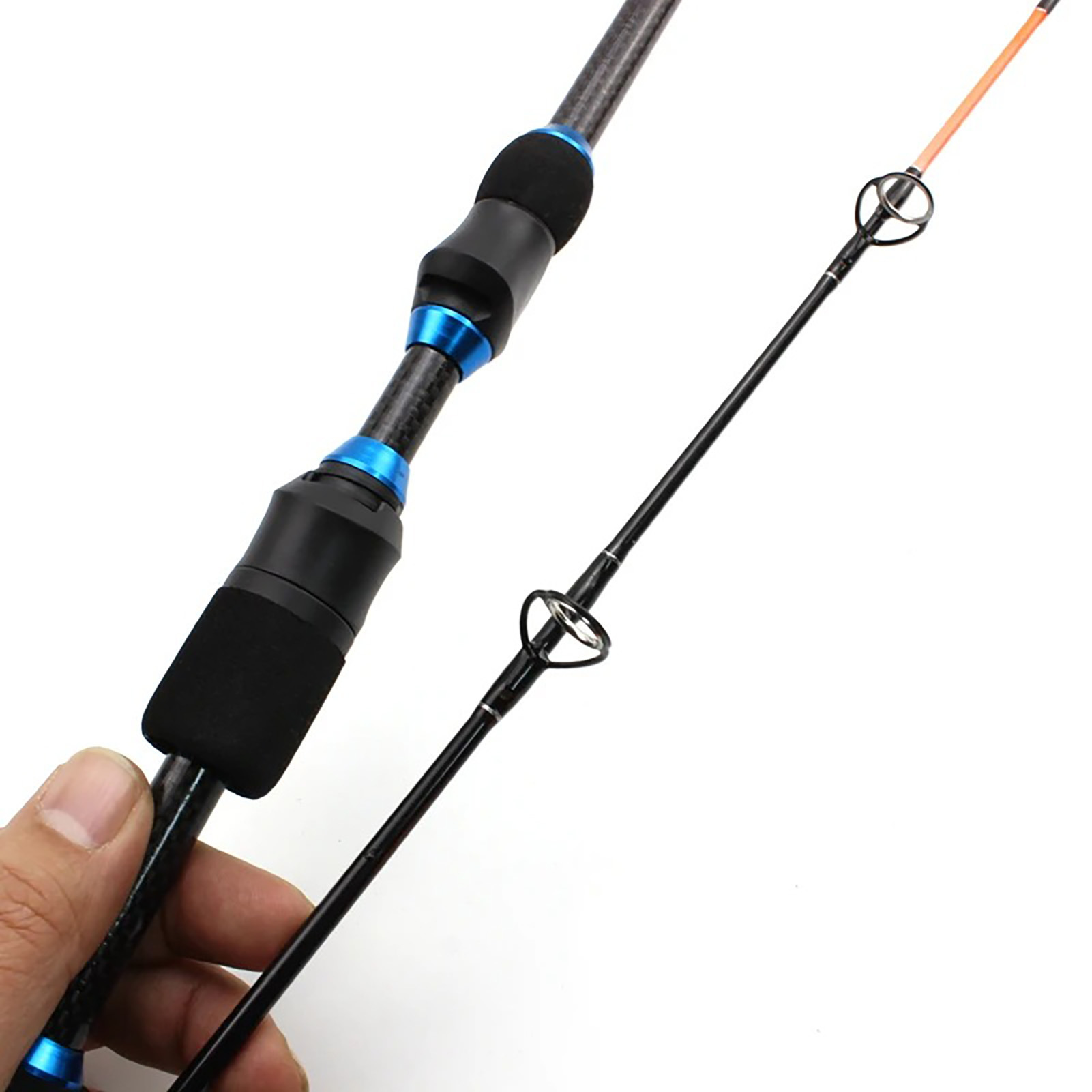 Two-Section Plug-in Winter Carbon Fishing Rod - Compact Lure for Portable Boat Fishing - Image 4