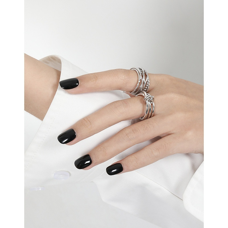 Trendy Multi-layer Line Winding Knotted S925 Sterling Silver Ring for Women – Unique Personality Design - Image 4