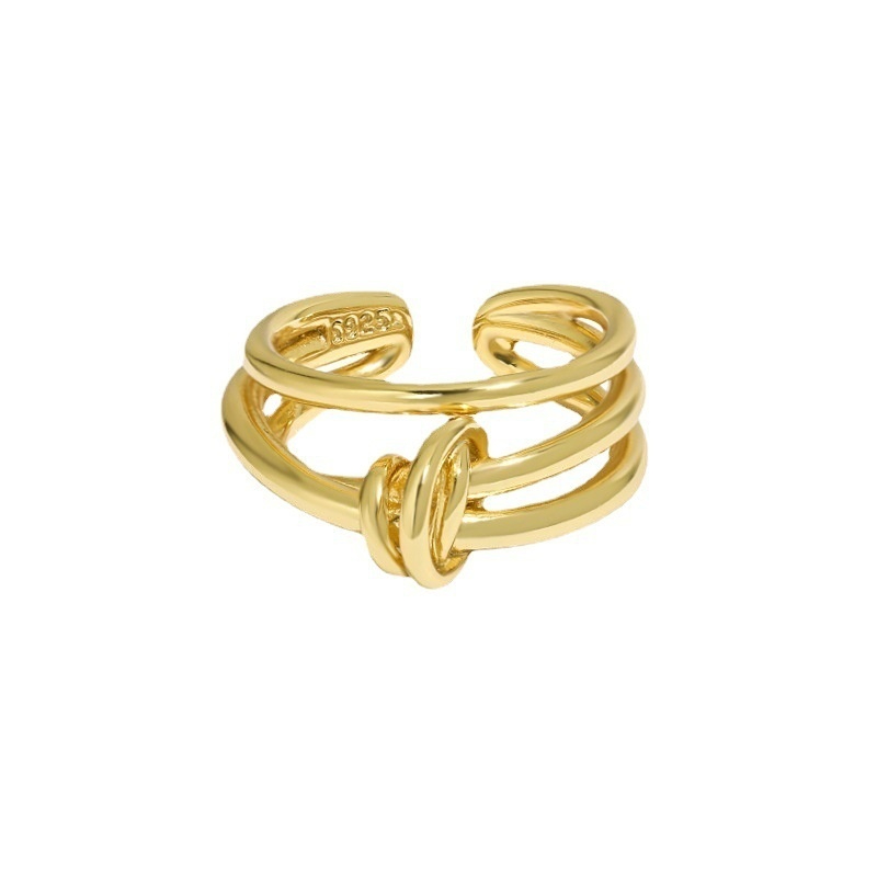 Trendy Multi-layer Line Winding Knotted S925 Sterling Silver Ring for Women – Unique Personality Design - Image 6