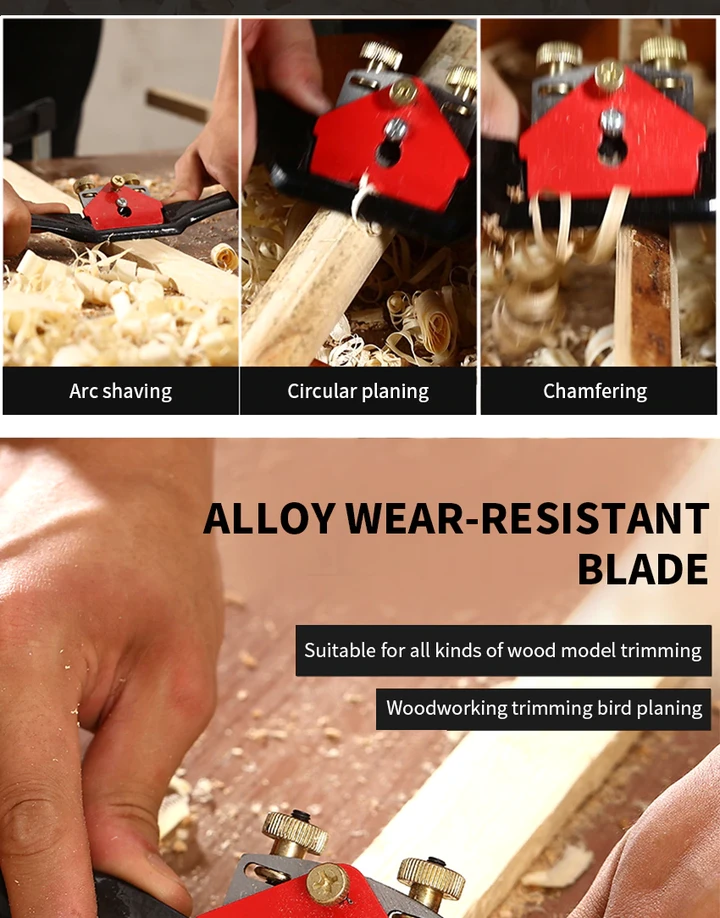 Versatile Adjustable Wood Spokeshave for Precision Woodworking - Image 6