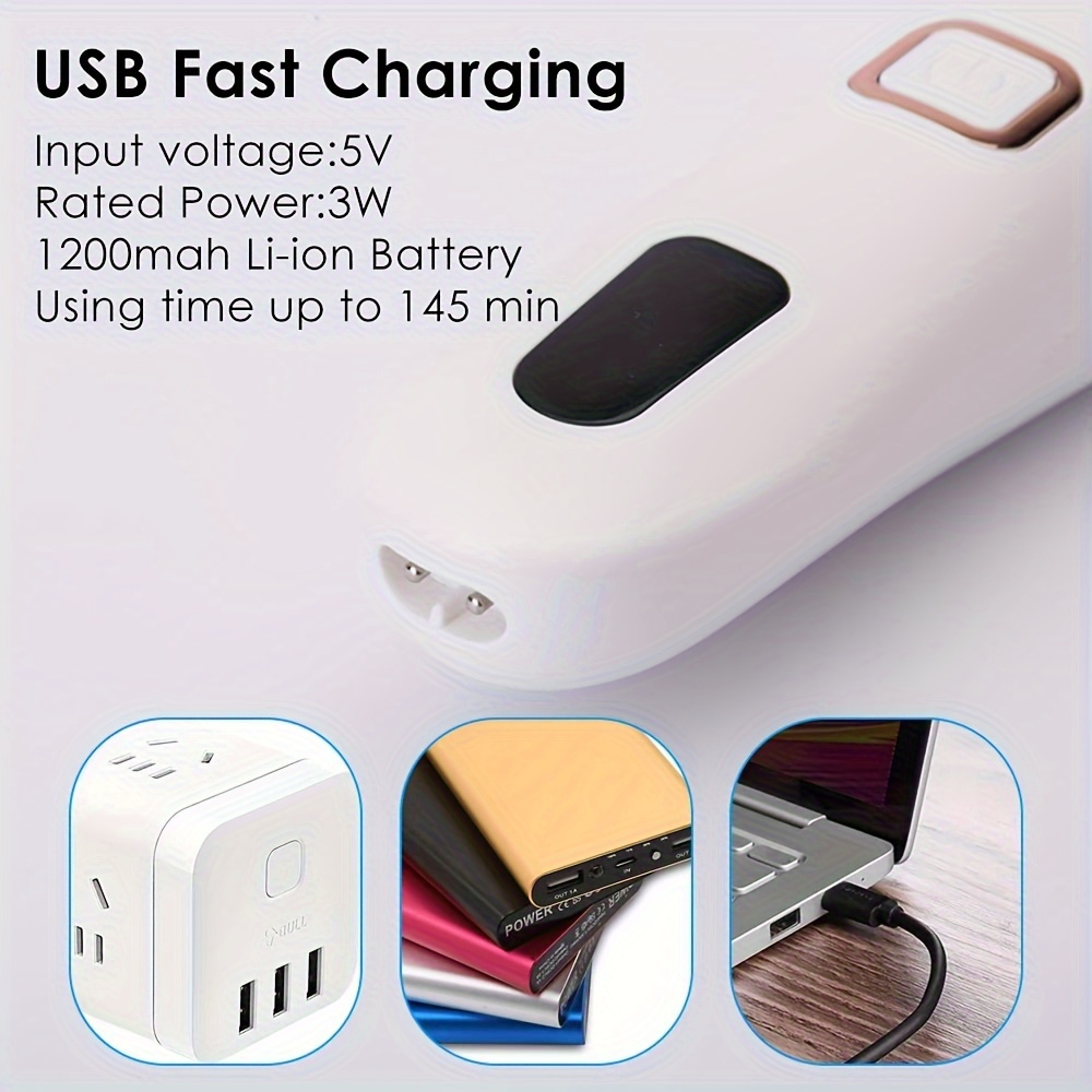 Rechargeable Electric Foot Grinder and Callus Remover Kit - Perfect for Cracked Heels and Dead Skin, Includes 3 Roller Heads for a Professional Pedicure Experience - Image 5