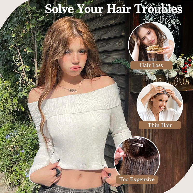 Holdbalance Clip-In Hair Extensions - Long Straight & Wavy Synthetic Hairpiece for Natural Look, Soft Texture, Perfect for Daily & Party Use - Best Fashion Accessories - Image 8