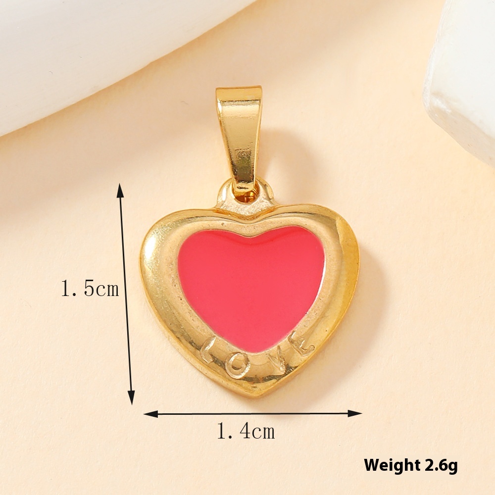 Stylish Single Pendant Stainless Steel Casting Ornament with Oil Drops - Image 6