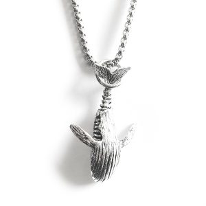 Whale Necklace for Men and Women - Hipster Ins Pendant with Hip-Hop Style