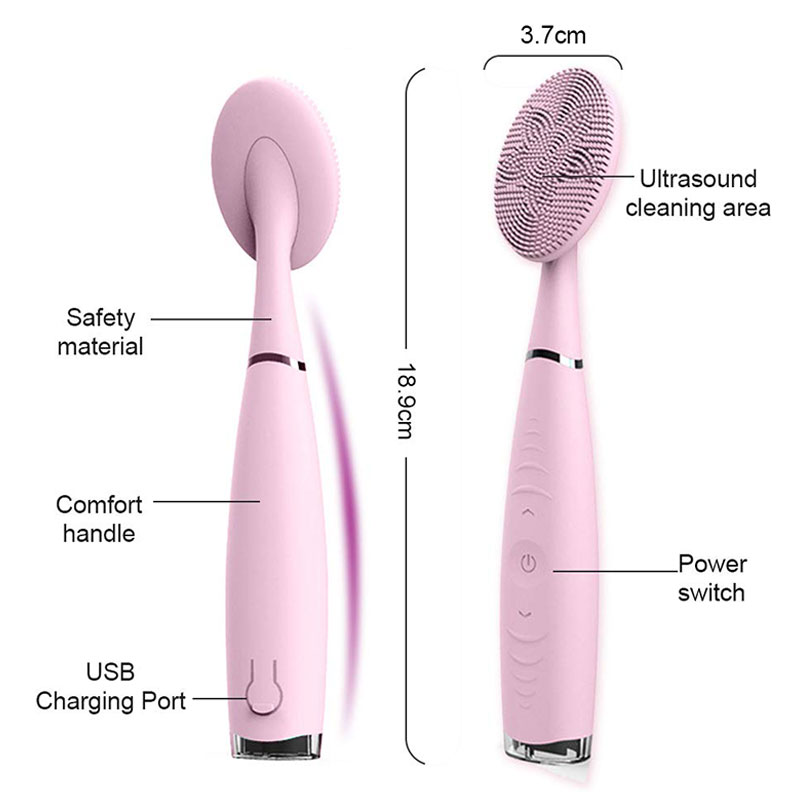 Rechargeable Silicone Facial Cleansing Brush for Deep Cleaning and Care - Image 4