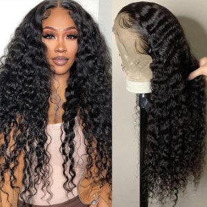 12a Water Wave Human Hair 13x4 Lace Front Wig - Luxurious and Natural Look