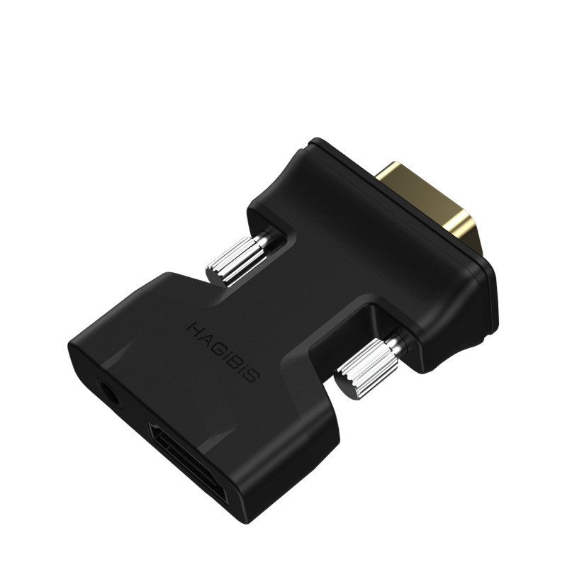 HDMI to VGA Converter for Computer, Monitor, and TV - Hami Female Port VJA Line High-Definition Adapter for Set-Top Box