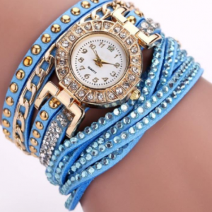 Stylish Ladies Quartz Watch with Twist Braided Design