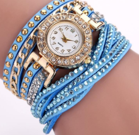 Stylish Ladies Quartz Watch with Twist Braided Design