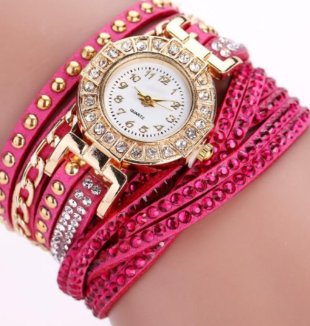 Stylish Ladies Quartz Watch with Twist Braided Design - Image 2