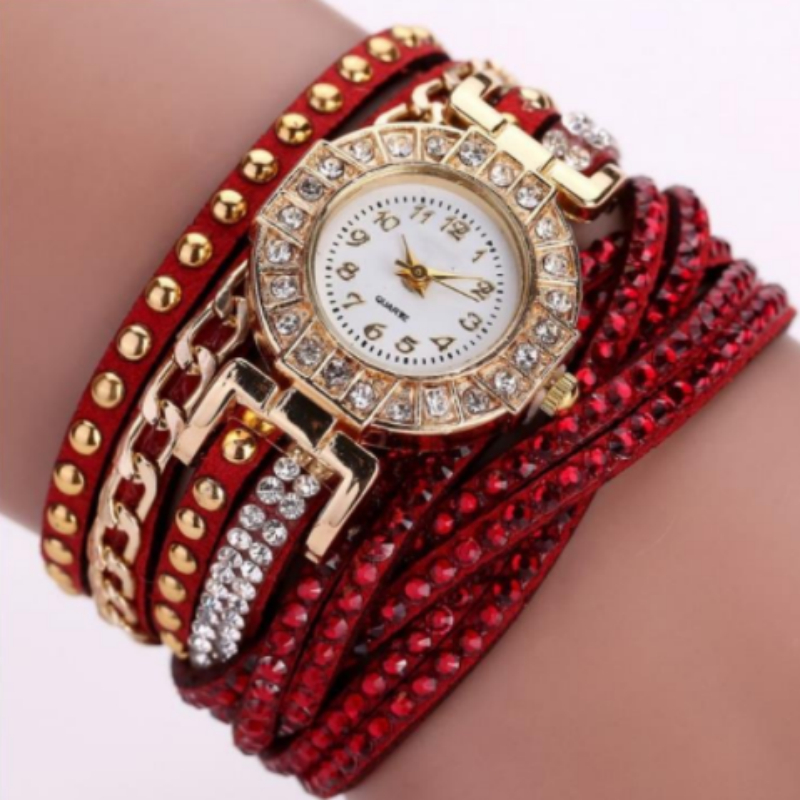 Stylish Ladies Quartz Watch with Twist Braided Design - Image 5