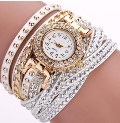 Stylish Ladies Quartz Watch with Twist Braided Design - Image 6