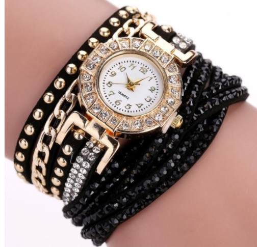 Stylish Ladies Quartz Watch with Twist Braided Design - Image 8