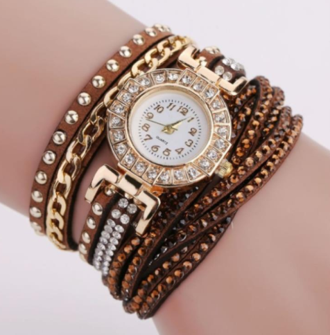 Stylish Ladies Quartz Watch with Twist Braided Design - Image 11
