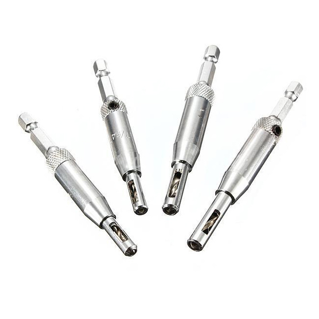 4Pcs Self-Centering Hinge Drill Bits Set for Doors and Cabinets - Image 5