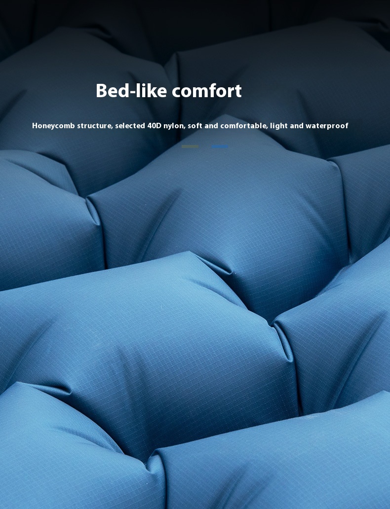 Outdoor Honeycomb Inflatable Mattress - Single Thickened Moisture-Proof Tent Sleeping Mat - Image 7