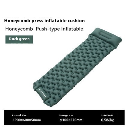 Outdoor Honeycomb Inflatable Mattress - Single Thickened Moisture-Proof Tent Sleeping Mat - Image 12