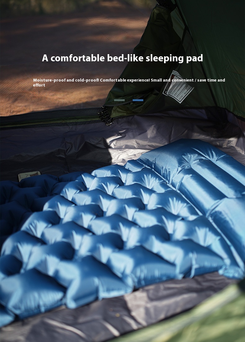 Outdoor Honeycomb Inflatable Mattress - Single Thickened Moisture-Proof Tent Sleeping Mat - Image 16