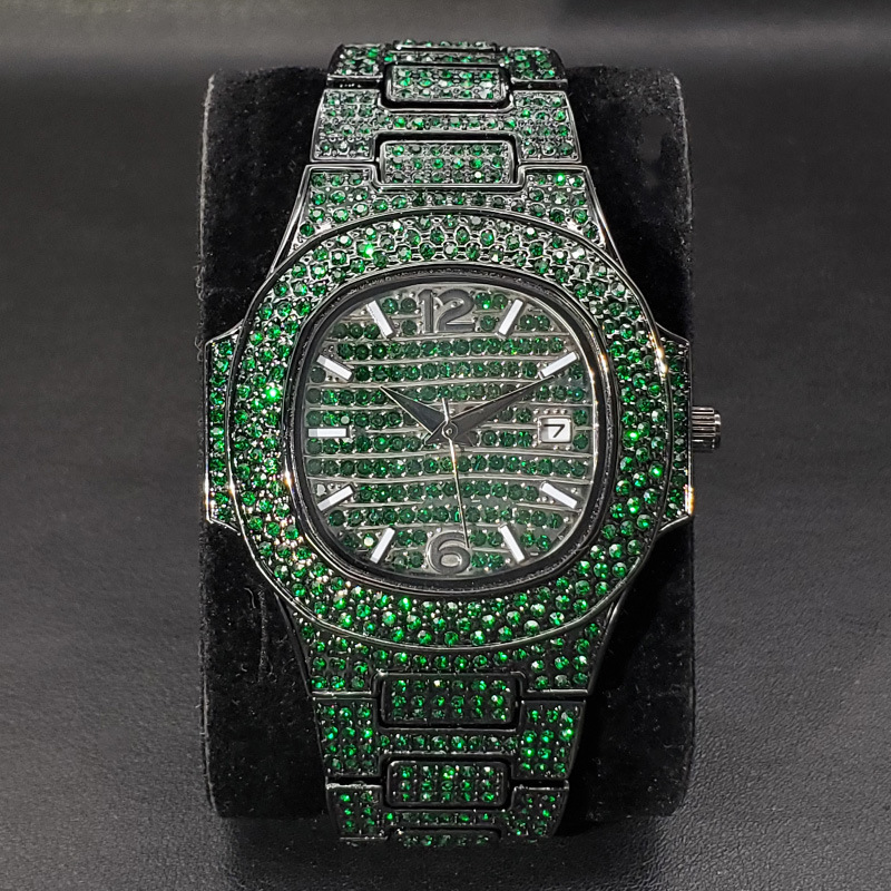 Exclusive Full Diamond Rap Hip Hop Watch - Luxury Timepiece for Trendsetters - Image 5