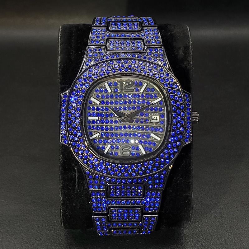 Exclusive Full Diamond Rap Hip Hop Watch - Luxury Timepiece for Trendsetters - Image 6