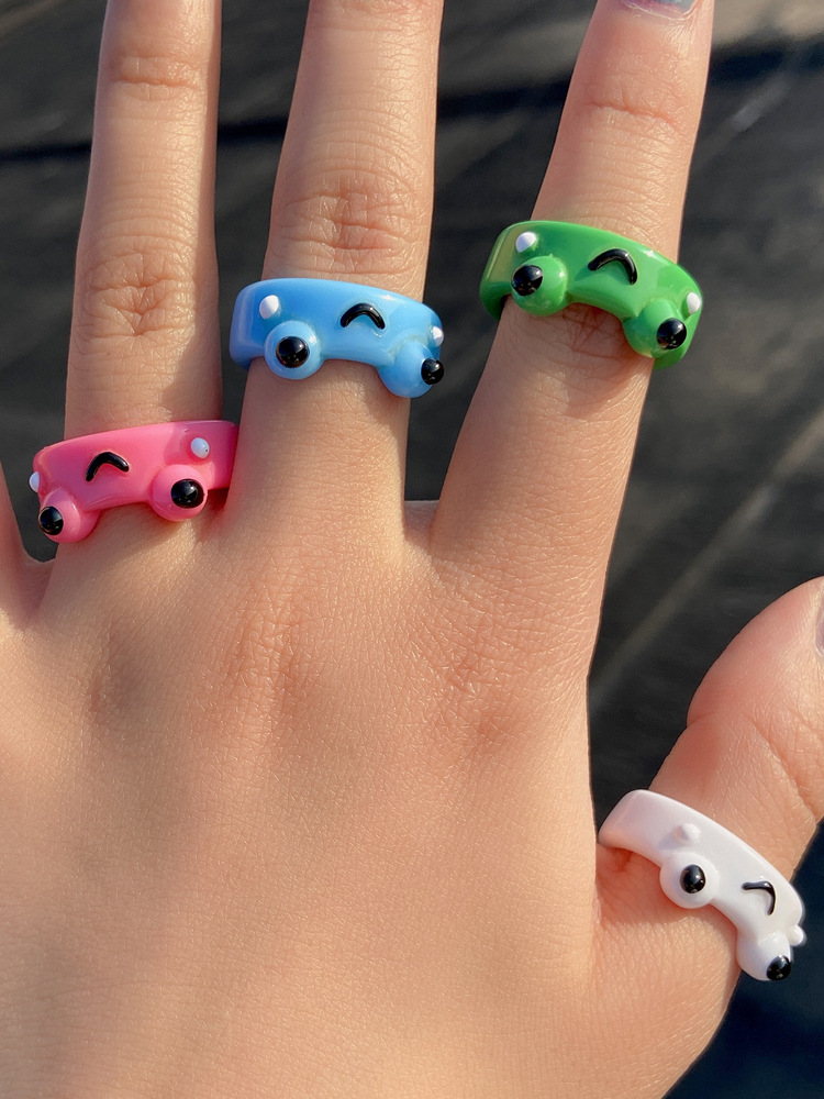 Stylish Simple Geometric Broadside Frog Ring - Trendy Fashion Accessory