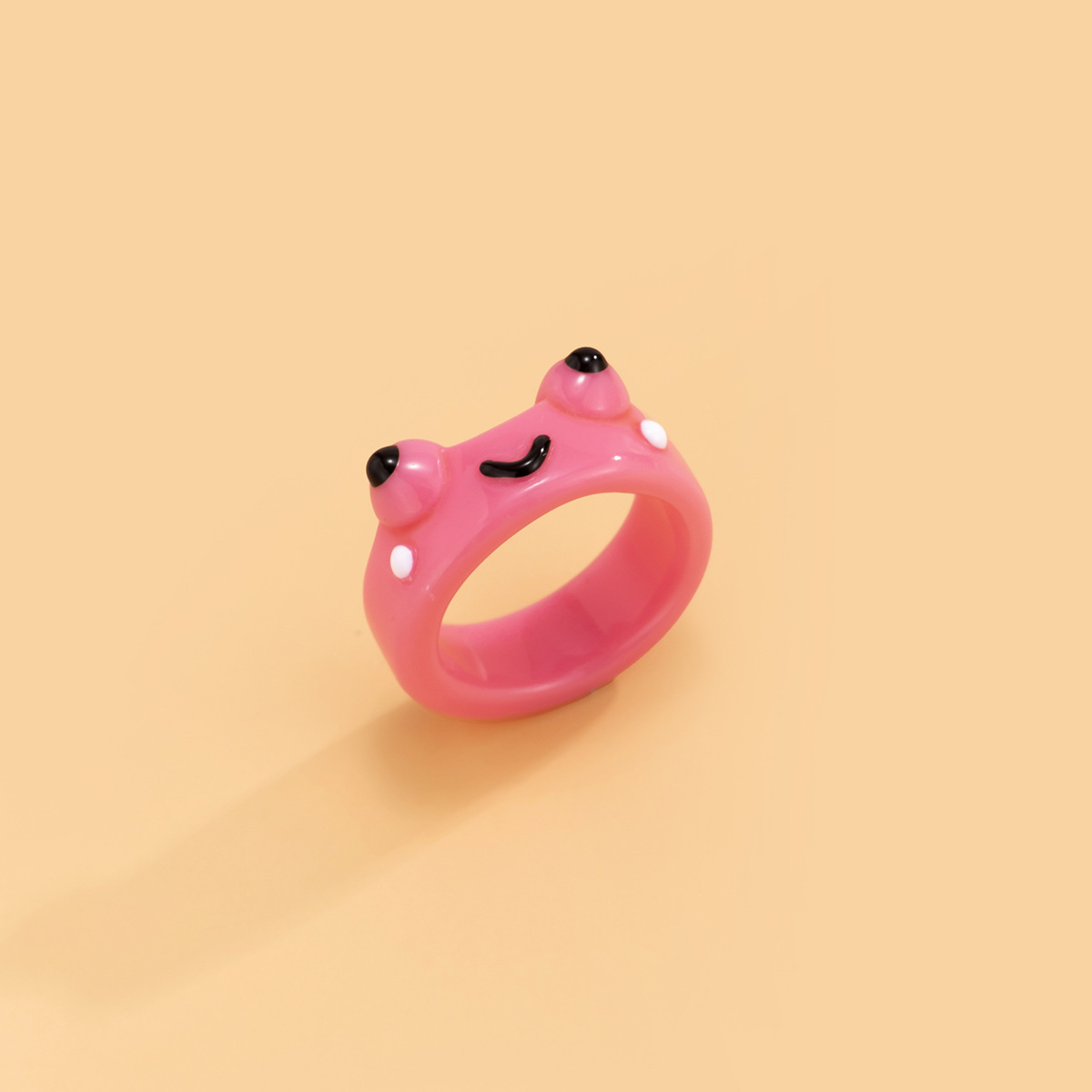 Stylish Simple Geometric Broadside Frog Ring - Trendy Fashion Accessory - Image 2