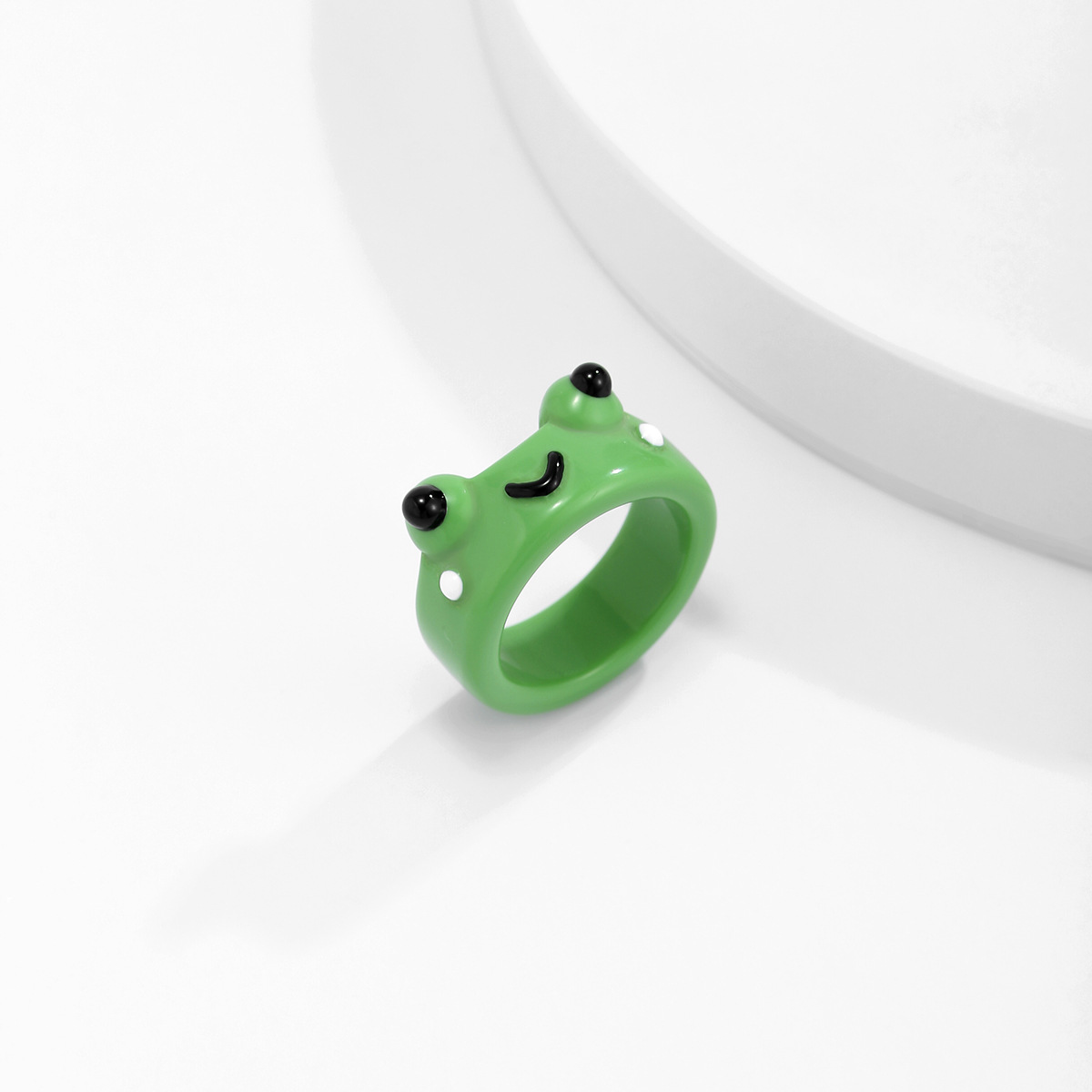 Stylish Simple Geometric Broadside Frog Ring - Trendy Fashion Accessory - Image 6