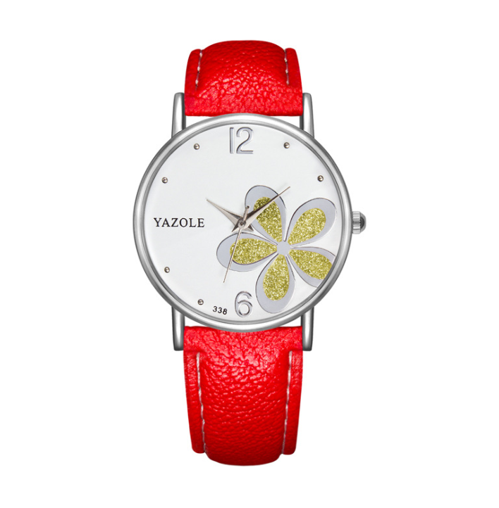Korean Fashion Quartz Watch for Commuters - Four-Leaf Clover Design for Women - Image 10