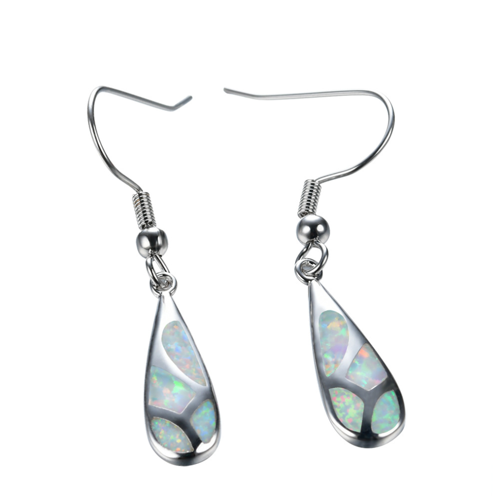 Elegant Opal Drop Earrings - Stunning Jewelry for Every Occasion - Image 2