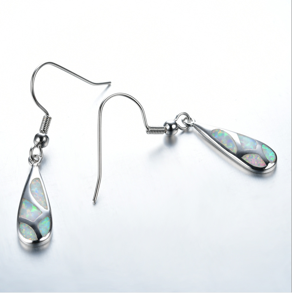 Elegant Opal Drop Earrings - Stunning Jewelry for Every Occasion - Image 3