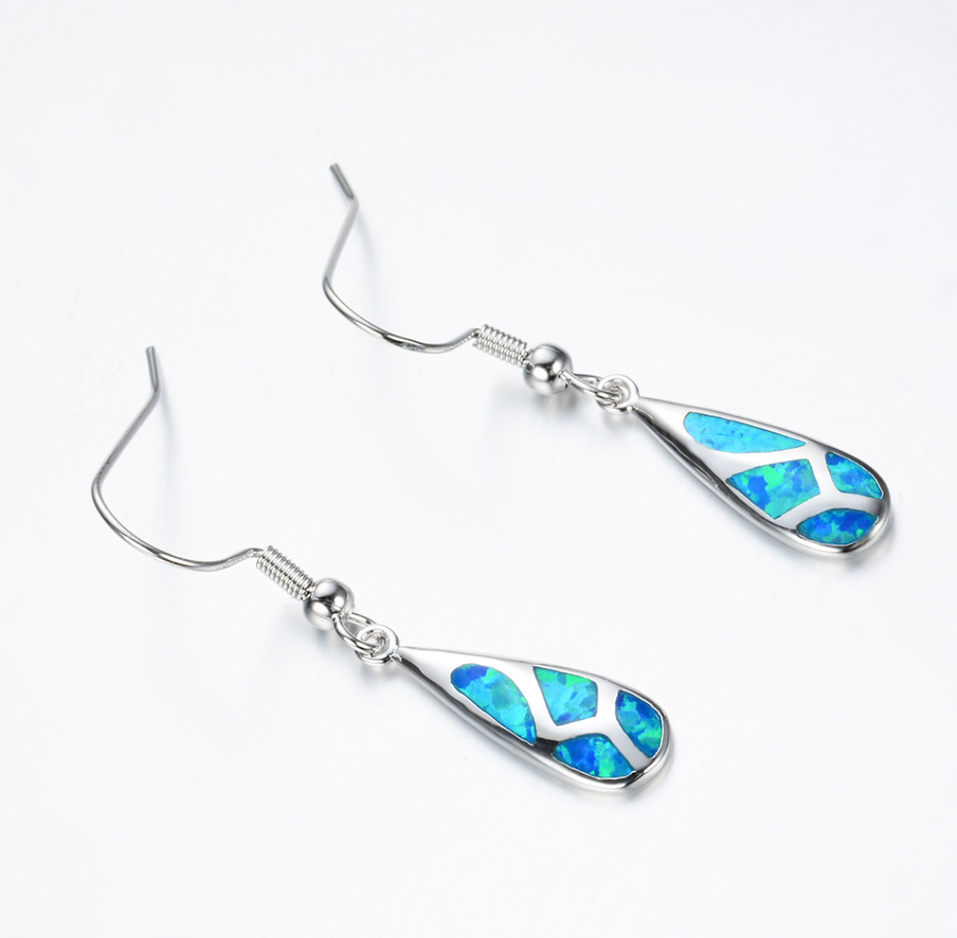 Elegant Opal Drop Earrings - Stunning Jewelry for Every Occasion - Image 4