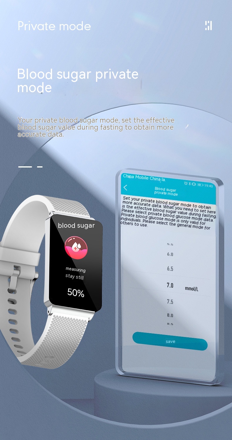 Smart Health Bracelet with Blood Oxygen, Body Temperature & Sleep Monitoring - Smart Watch Feature