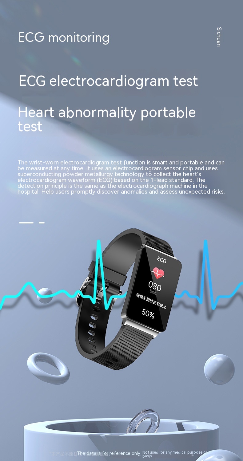 Smart Health Bracelet with Blood Oxygen, Body Temperature & Sleep Monitoring - Smart Watch Feature - Image 2