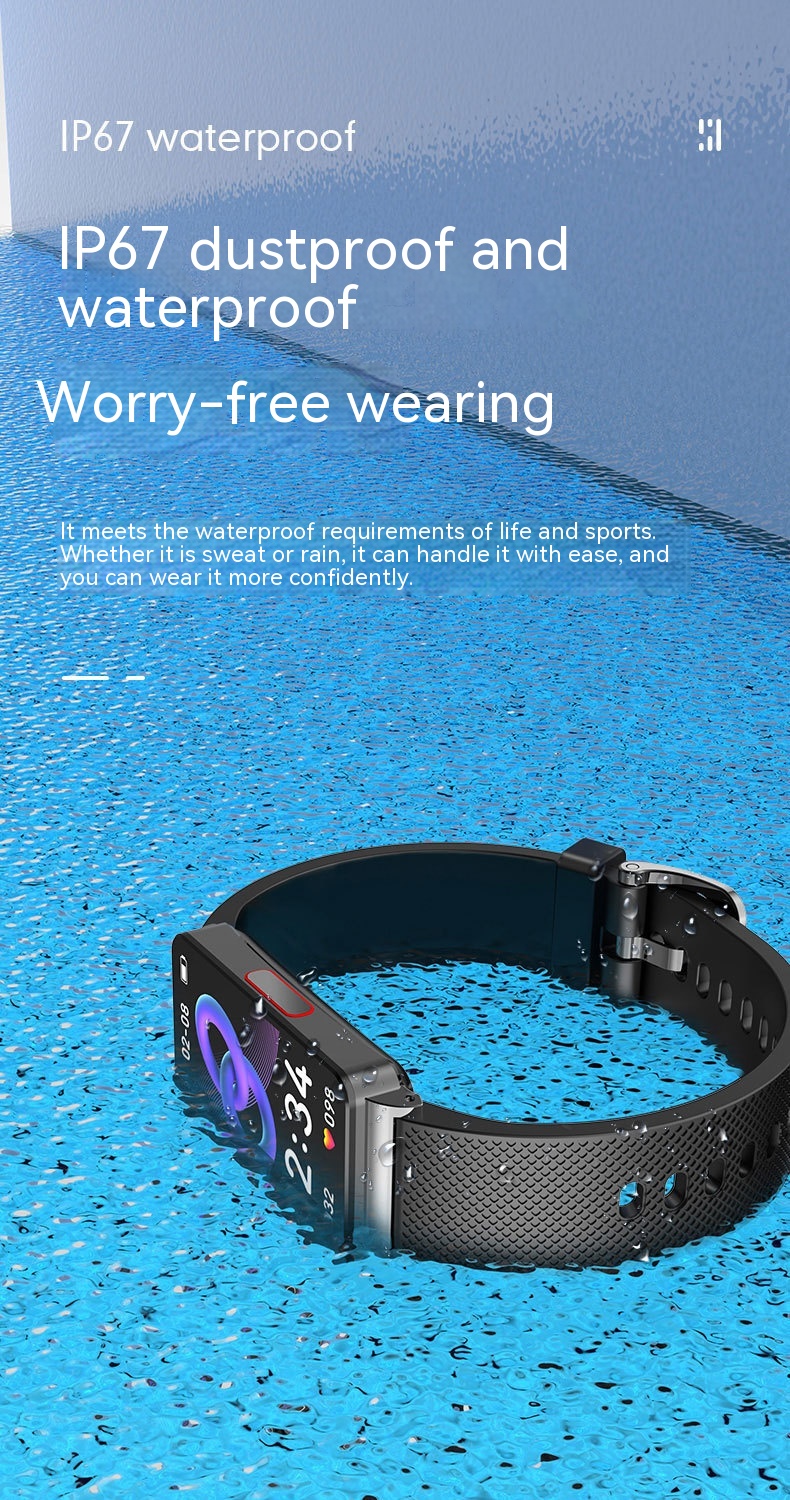 Smart Health Bracelet with Blood Oxygen, Body Temperature & Sleep Monitoring - Smart Watch Feature - Image 3
