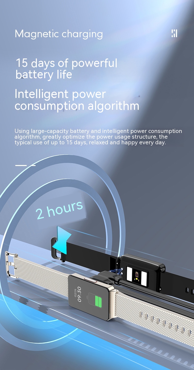 Smart Health Bracelet with Blood Oxygen, Body Temperature & Sleep Monitoring - Smart Watch Feature - Image 7