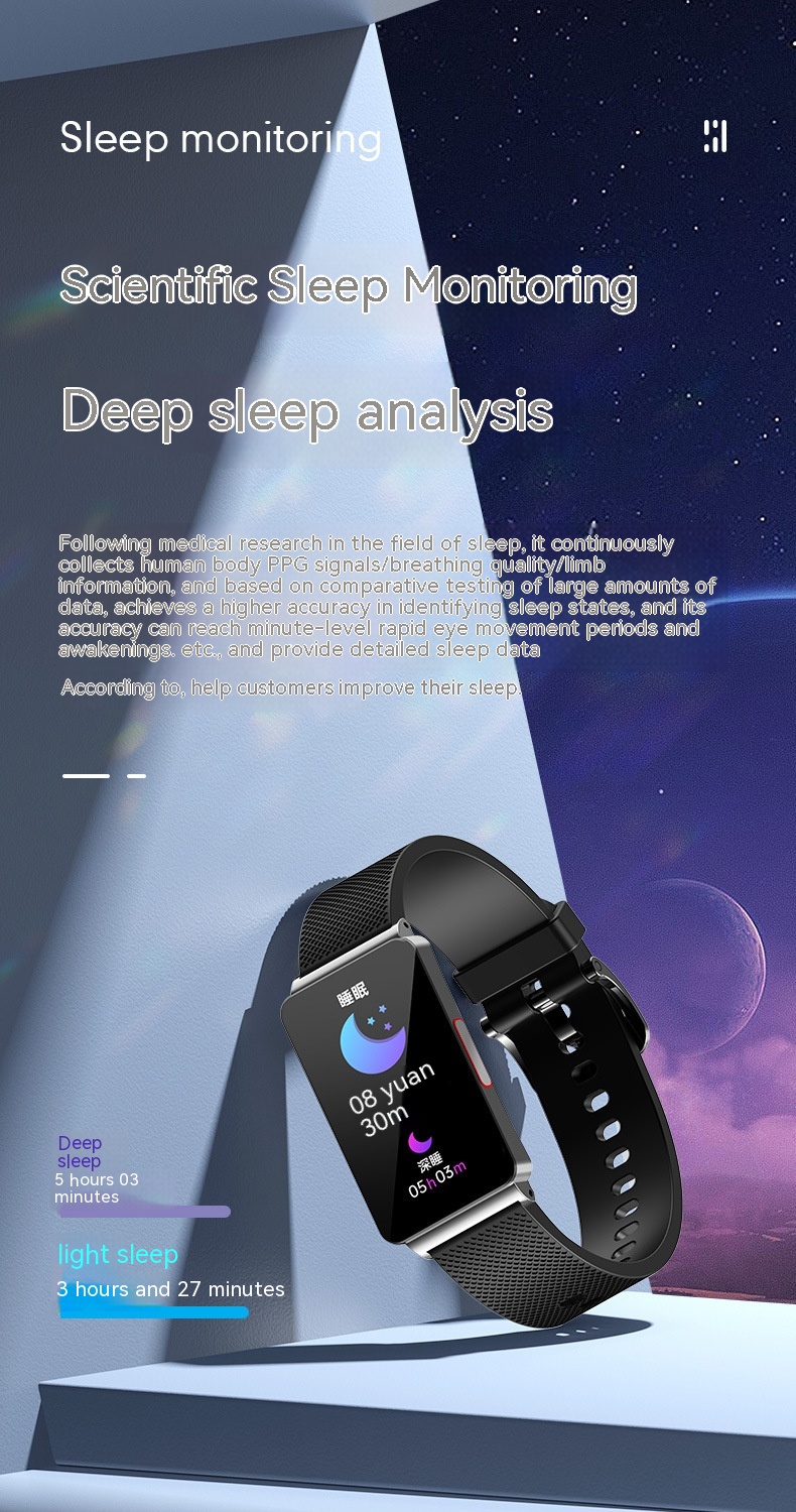 Smart Health Bracelet with Blood Oxygen, Body Temperature & Sleep Monitoring - Smart Watch Feature - Image 17