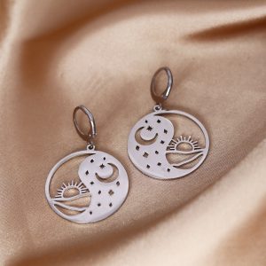Bagua Yin Yang Tai Chi Ring Earrings for Women - Stylish & Meaningful Jewelry