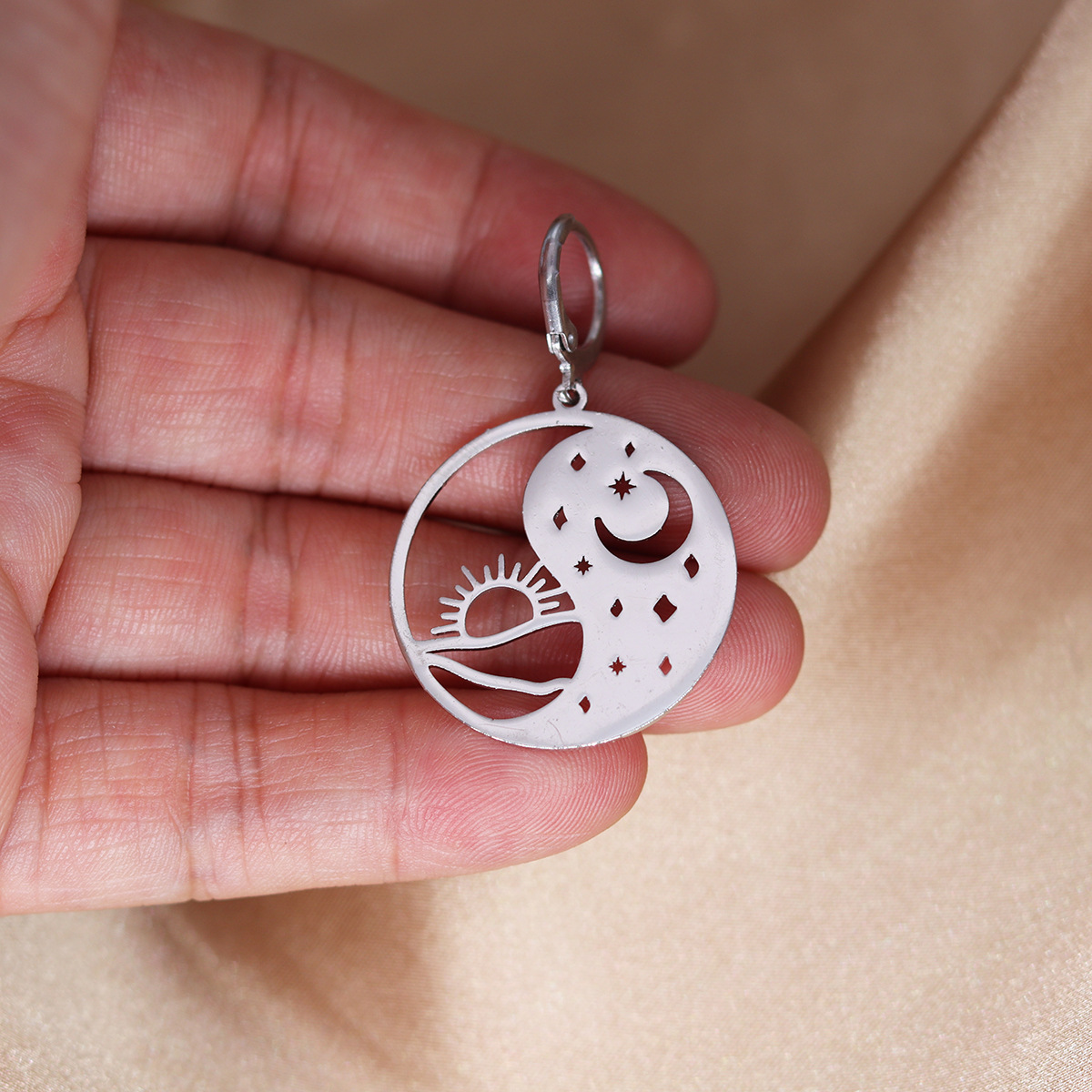 Bagua Yin Yang Tai Chi Ring Earrings for Women - Stylish & Meaningful Jewelry - Image 5
