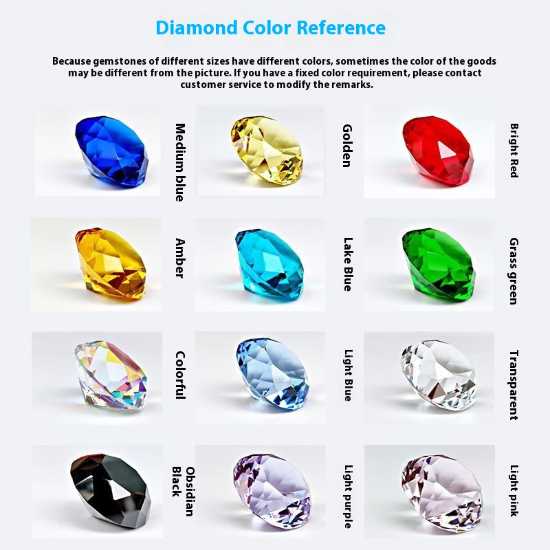 Ten-Color Glass Crystal Gem Gift Box - Ten-Grid Storage Box for Treasures - Image 3