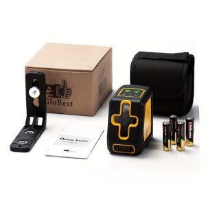 Self-Leveling Laser Level, 100Ft Green Beam Cross Line Tool with 360° Magnetic Base, Manual & Pulse Modes, Battery Included