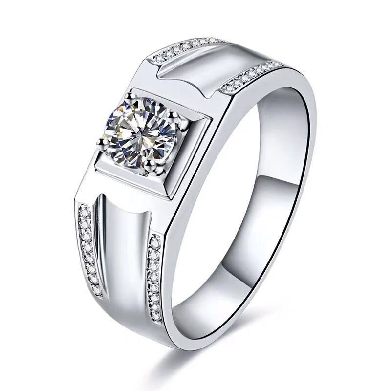 Chiba Silver-Plated Diamond Ring - Fashionable All-Match Wedding Classic Style - Image 4