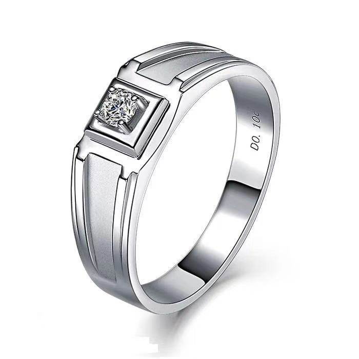 Chiba Silver-Plated Diamond Ring - Fashionable All-Match Wedding Classic Style - Image 6