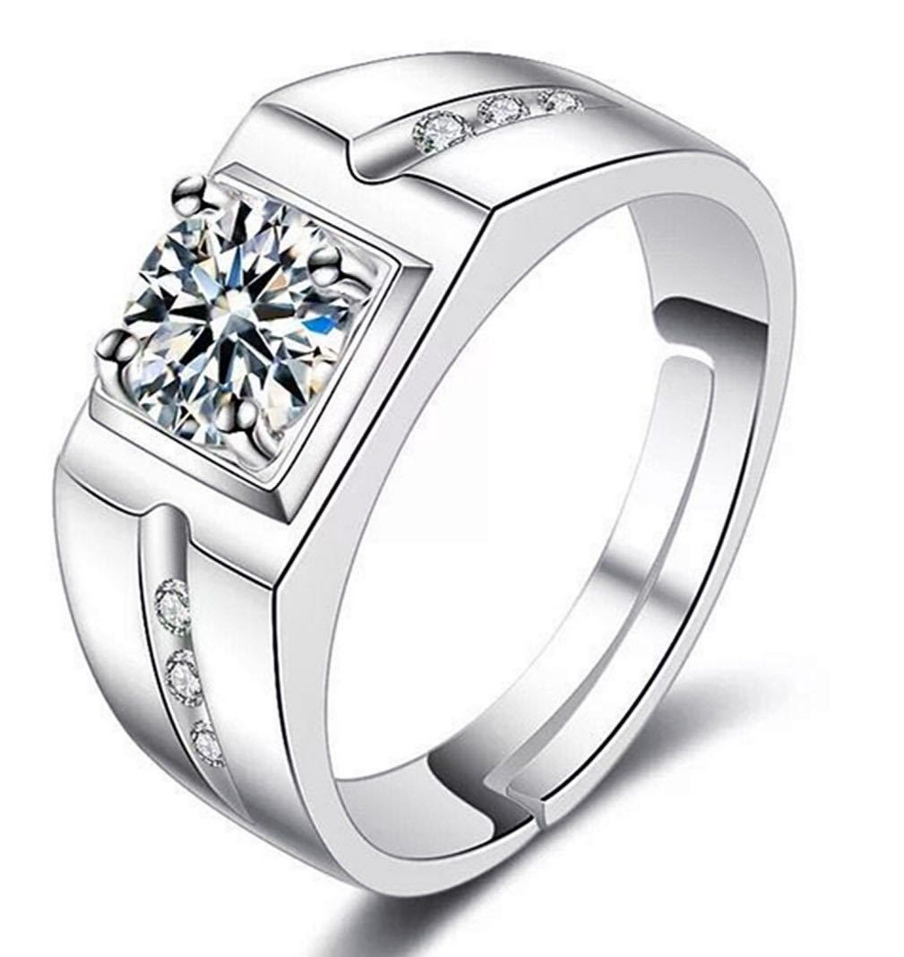 Chiba Silver-Plated Diamond Ring - Fashionable All-Match Wedding Classic Style - Image 8
