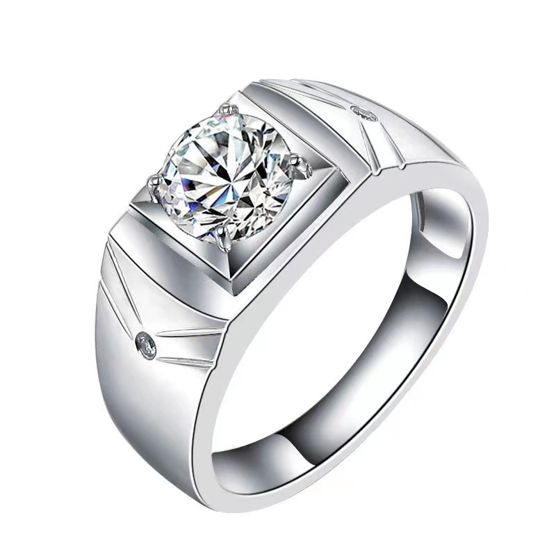 Chiba Silver-Plated Diamond Ring - Fashionable All-Match Wedding Classic Style - Image 12