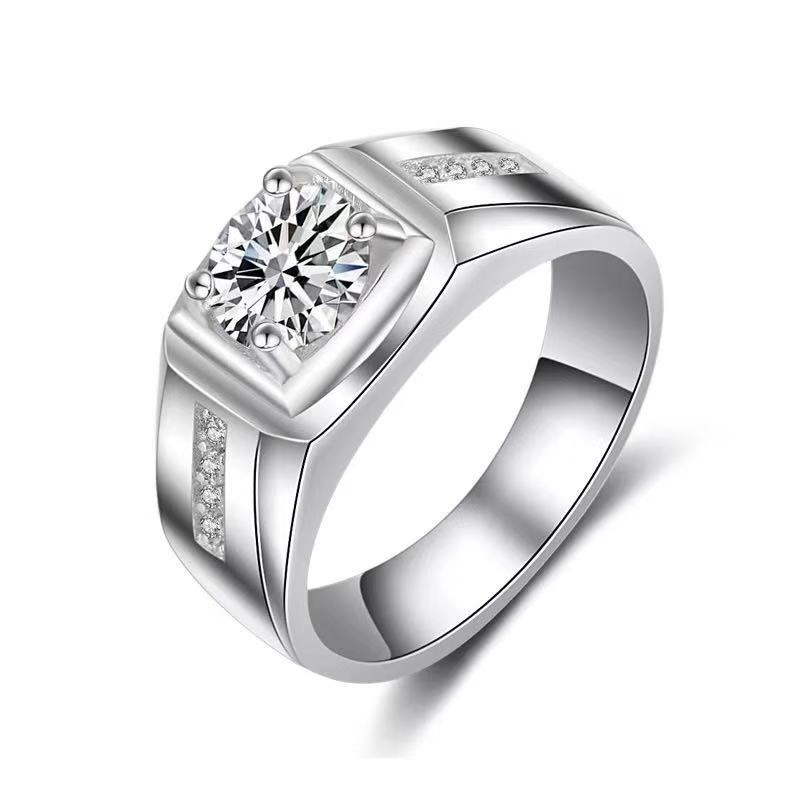 Chiba Silver-Plated Diamond Ring - Fashionable All-Match Wedding Classic Style - Image 15